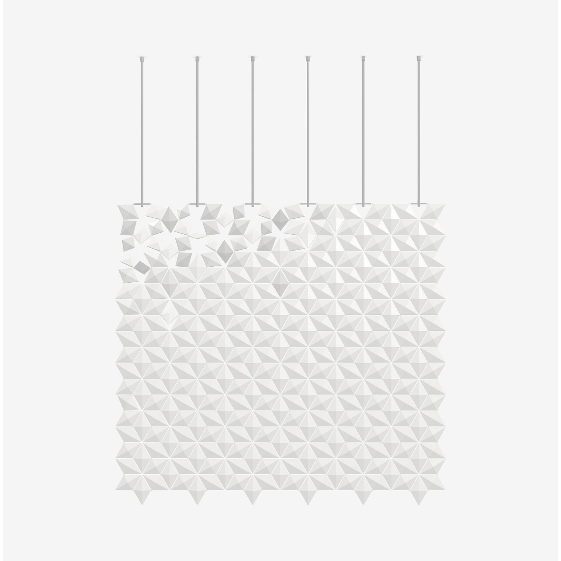 Display product Facet hanging room divider 204 x 187cm in White from manufacturer Bloomming