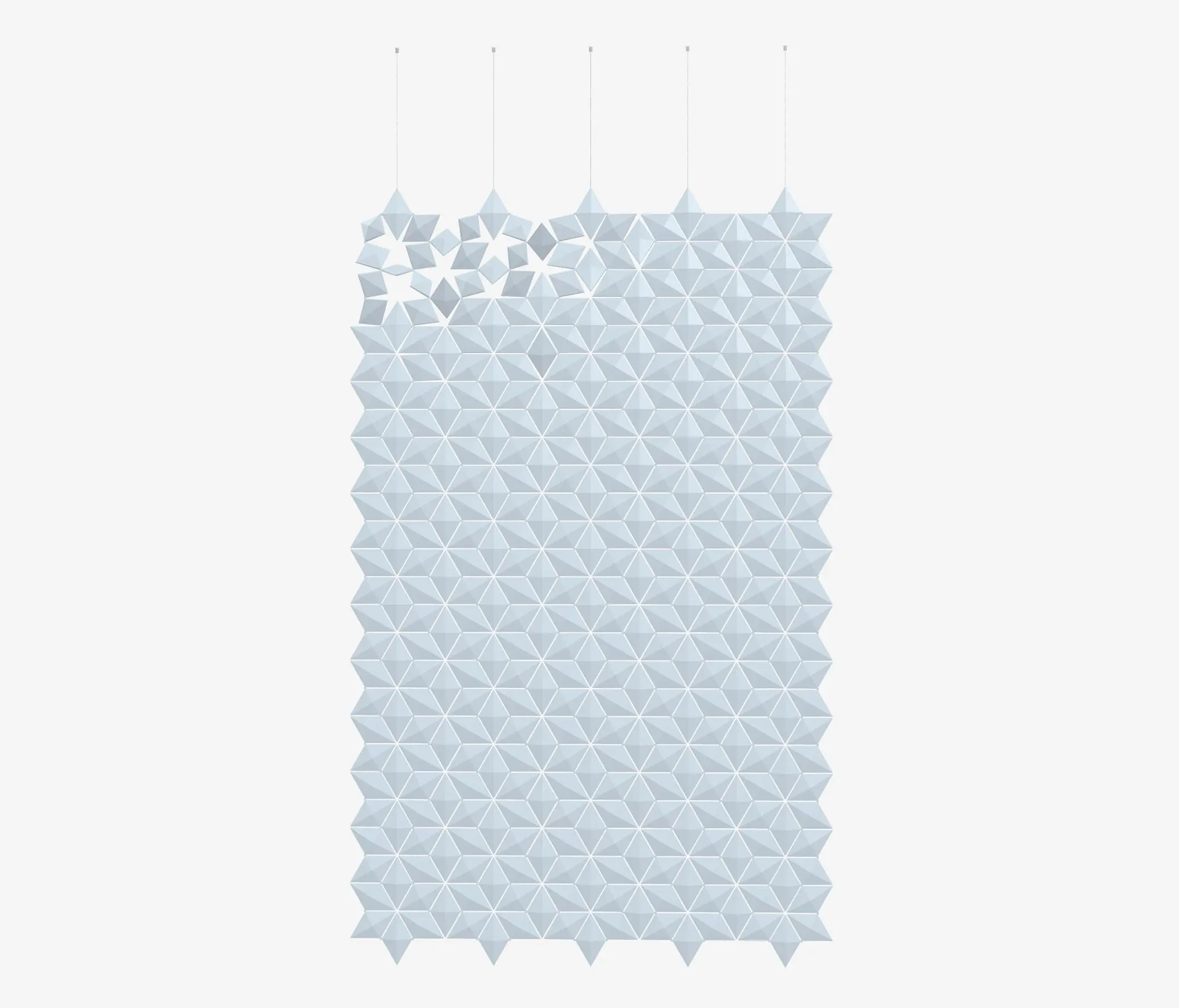 Bloomming - Divisorio sospeso Facet 170 x 275 cm in Azzurro