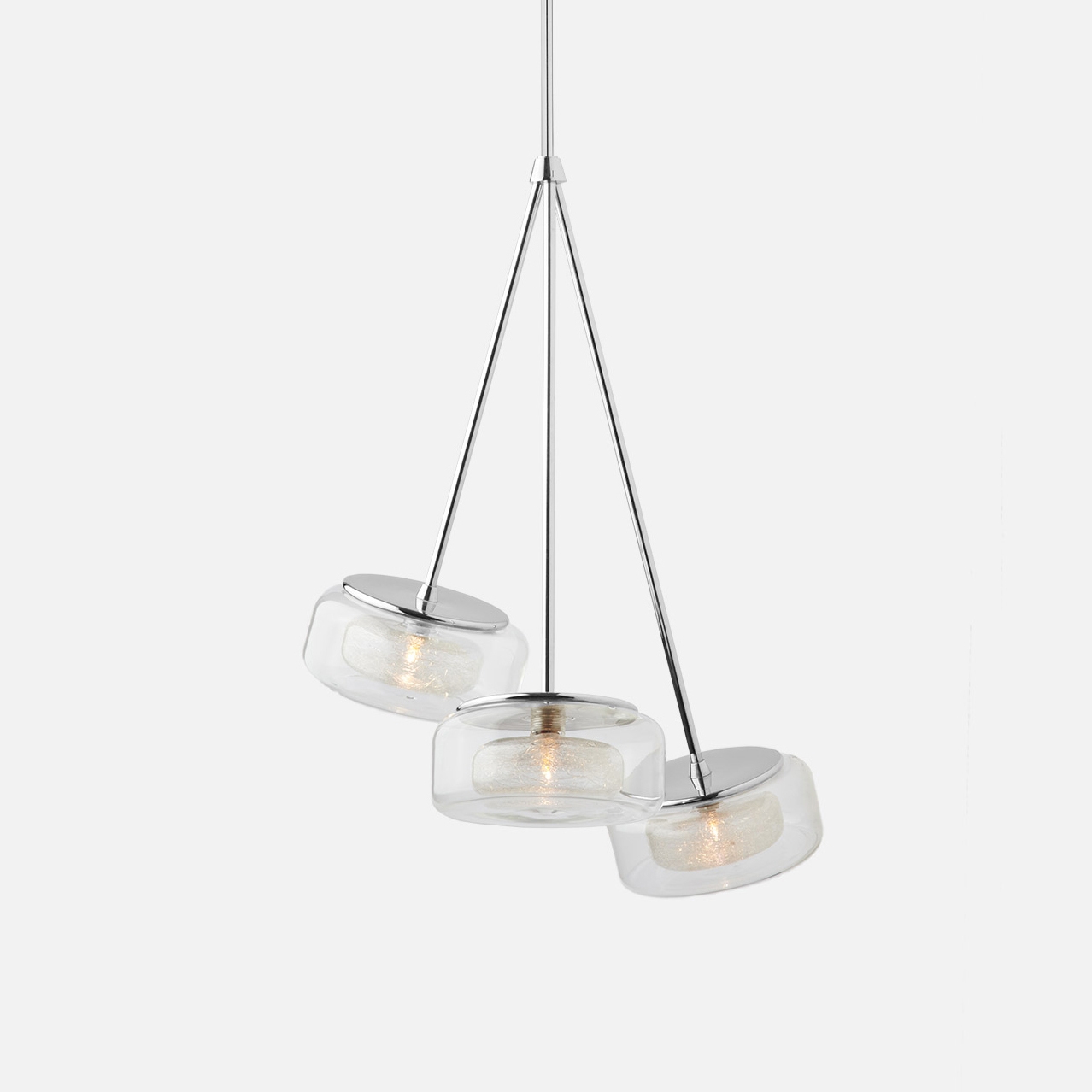 Afficher le produit Halo Trio Pendant - Clear Drizzle du fabricant Shakuff