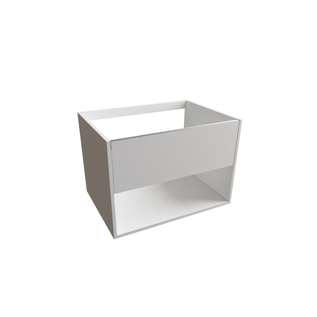Produkt VANITY 700 Single Drawer Open Shelf Vanity Unit des Herstellers Finesse Designs anzeigen