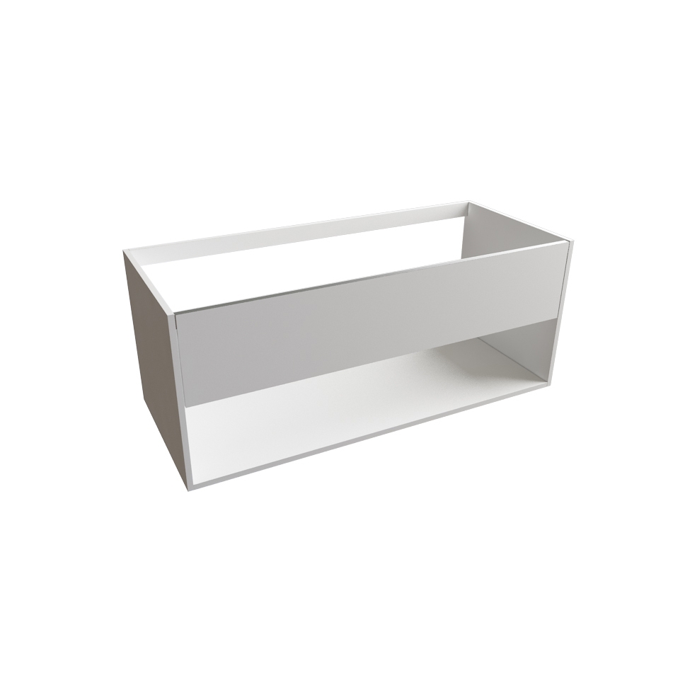 Produkt VANITY 1200 Single Drawer Open Shelf Vanity Unit des Herstellers Finesse Designs anzeigen