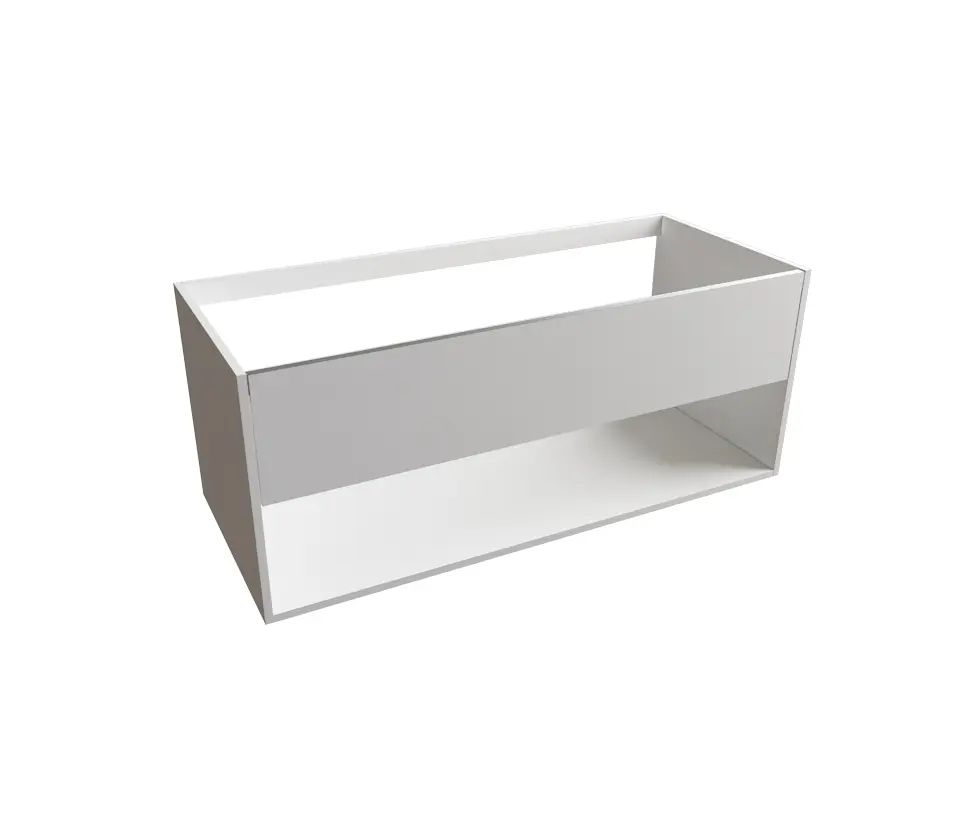 Finesse Designs - VANITY 1200 Single Drawer Open Shelf Vanity Unit