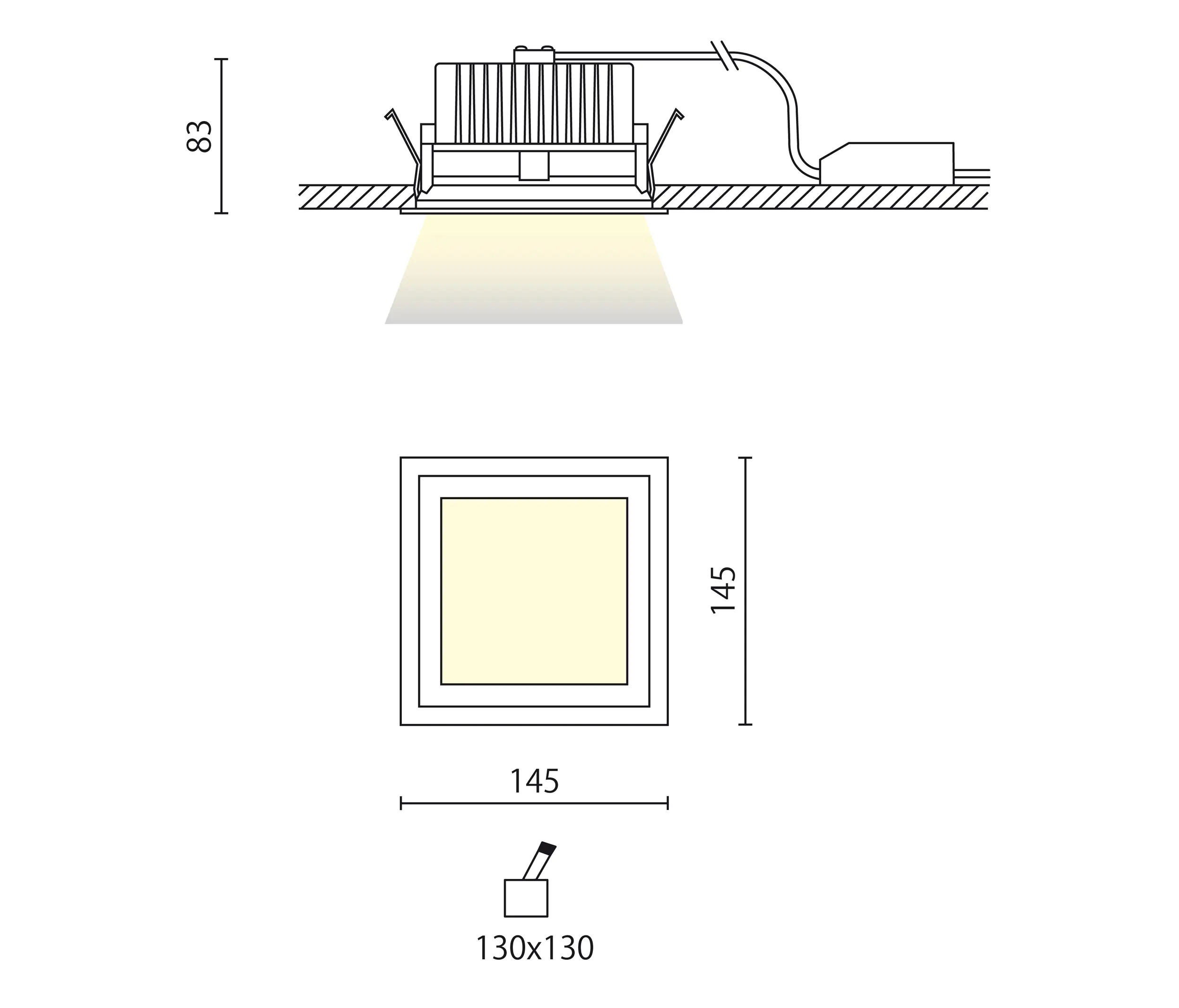 Aqlus - Iro grande recessed