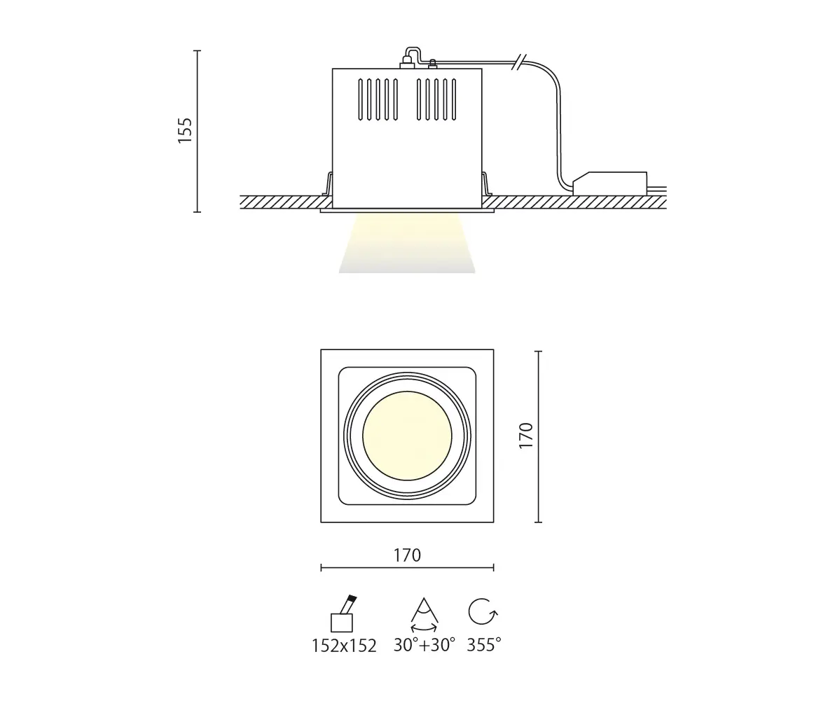 Aqlus - Jack recessed