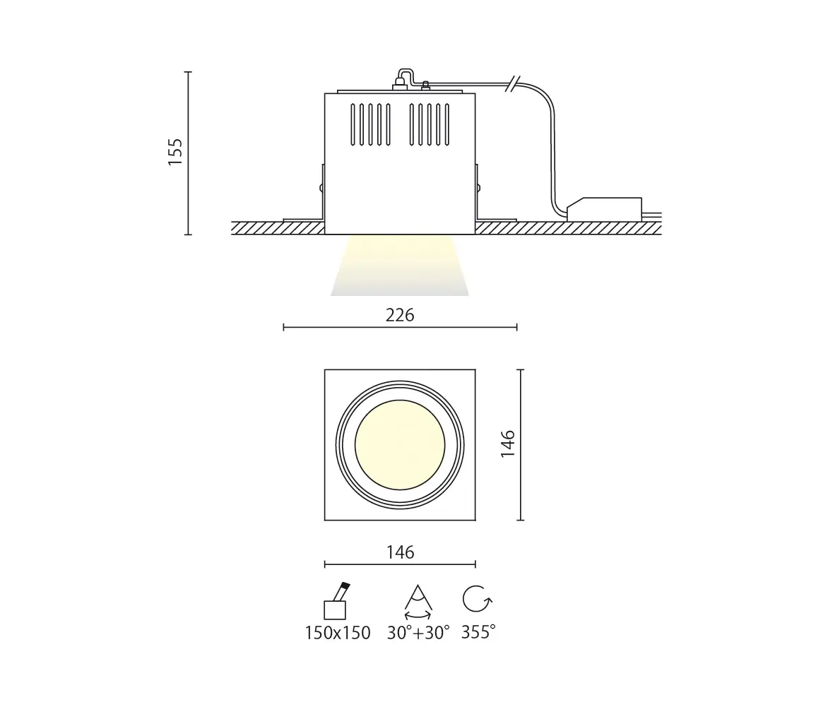 Aqlus - Jack Hide recessed