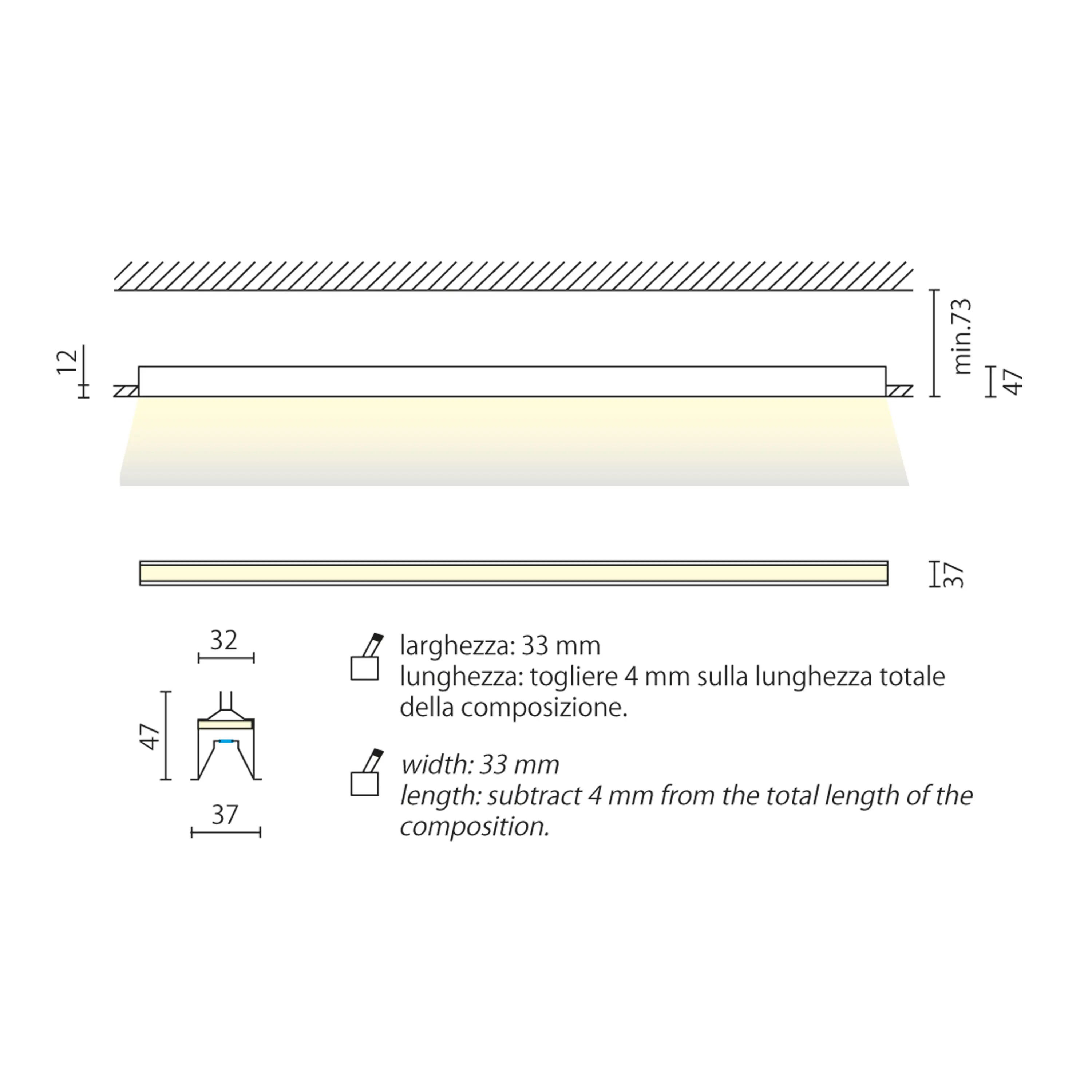 Aqlus - Fusion Pro system recessed with trim