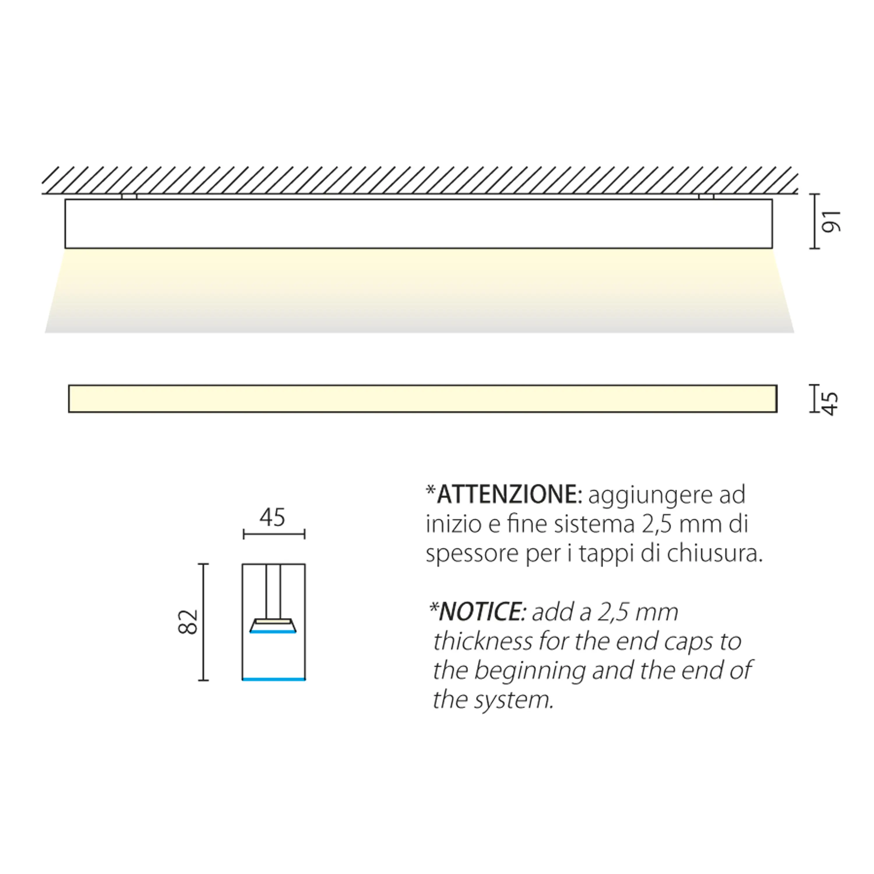 Aqlus - Line Pro Light ceiling system