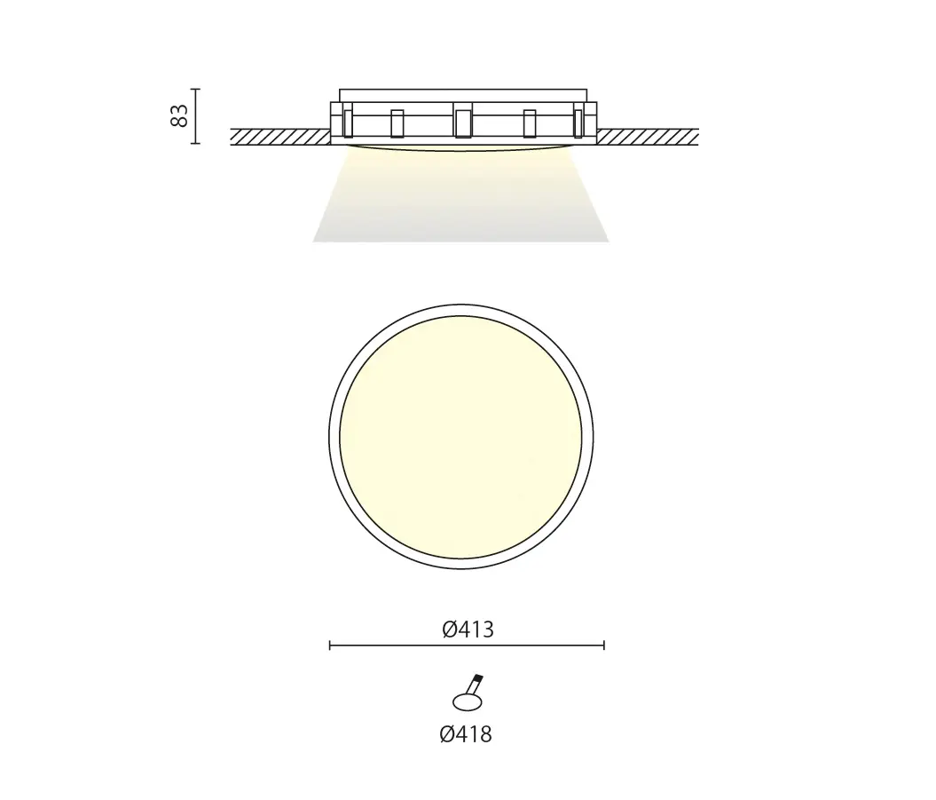 Aqlus - Ben Ø 413 trimless