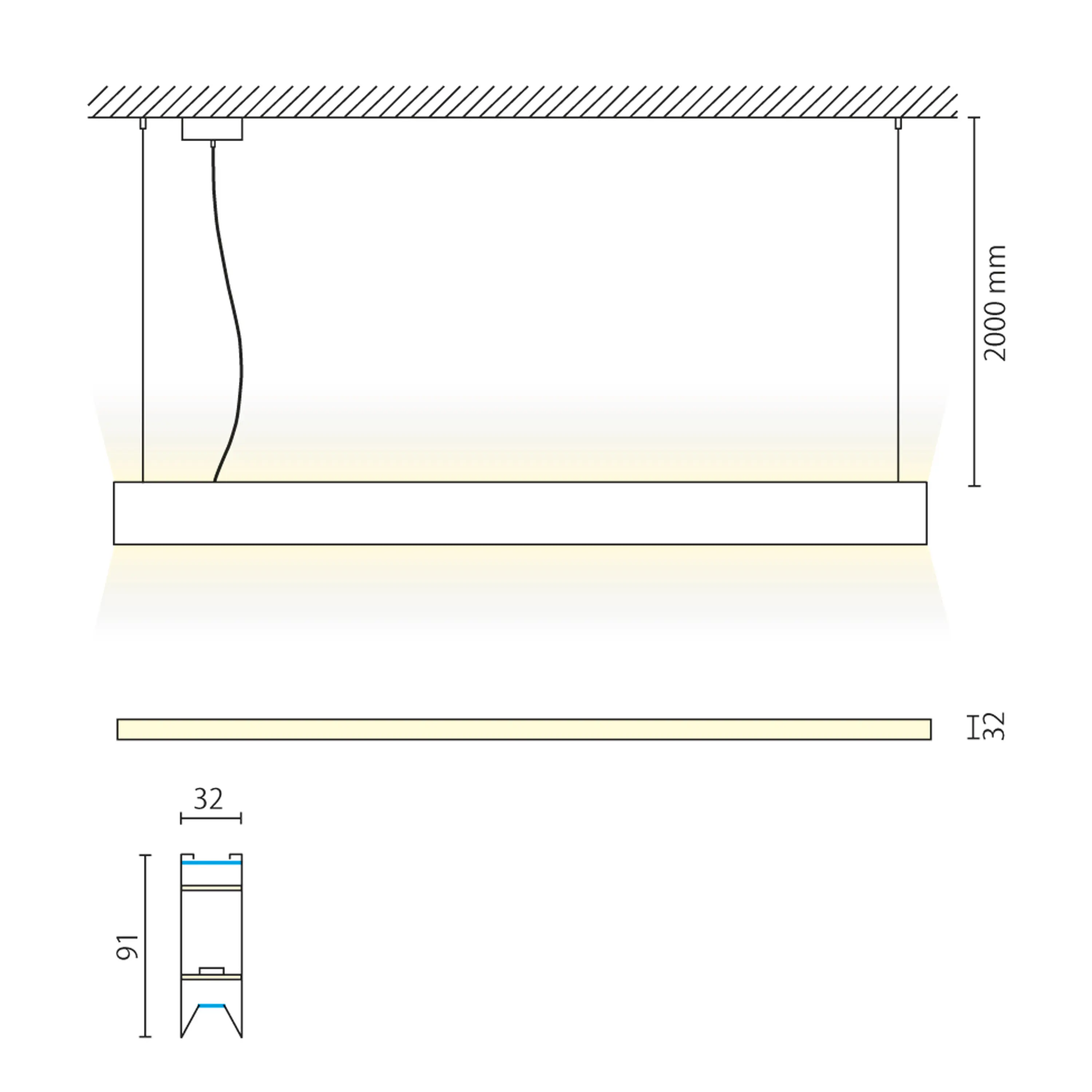 Aqlus - Fusion Pro/Pro Light bidiffusione sospensione