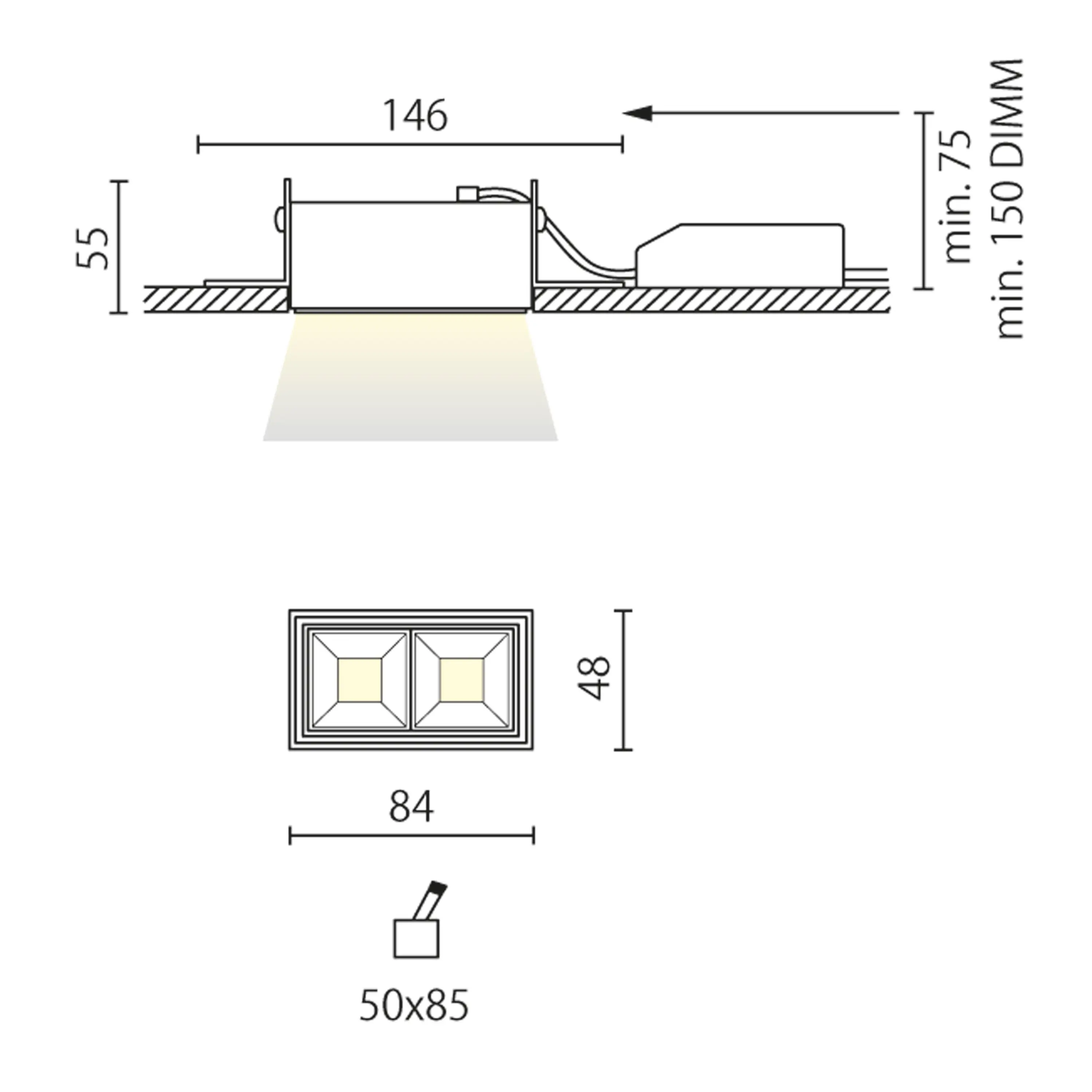 Aqlus - SCACCO 2X TRIMLESS