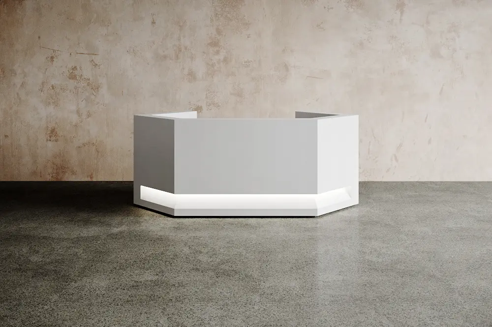 Isomi - Blok Desk Solid Surface Configuration 7