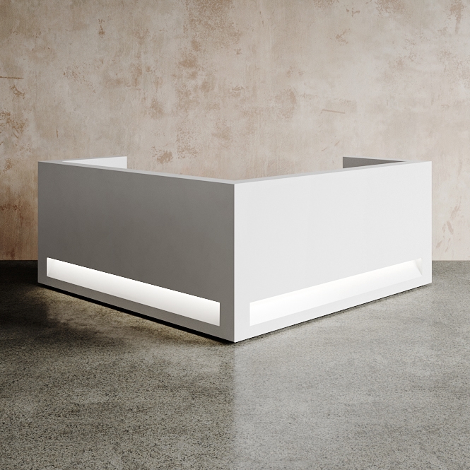 Afficher le produit Blok Desk Solid Surface Configuration 10 du fabricant Isomi