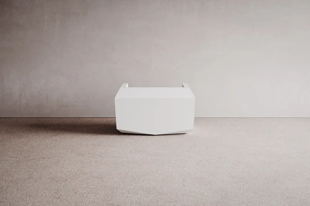 Isomi - Fold Desk Solid Surface Configuration 1