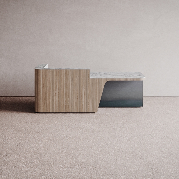 Display product Join Desk in Wood Configuration 2 from manufacturer Isomi