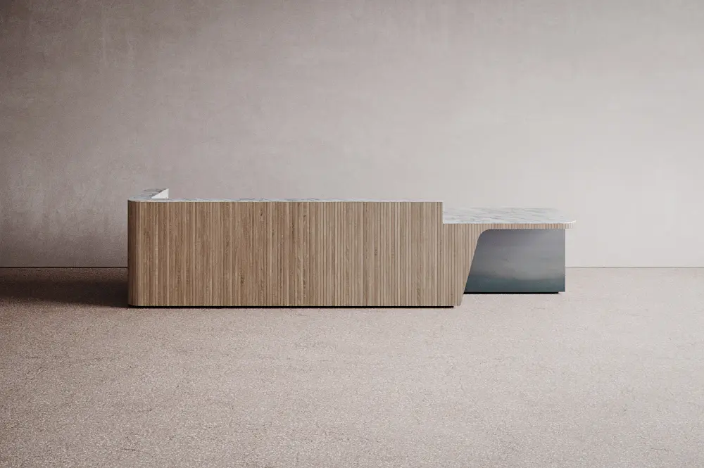 Isomi - Join Reception Desk in Wood 4