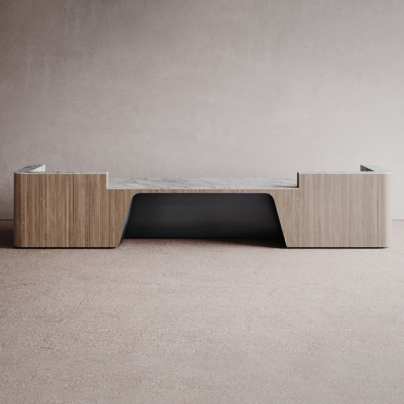 Display product Join Desk in Wood Configuration 5 from manufacturer Isomi