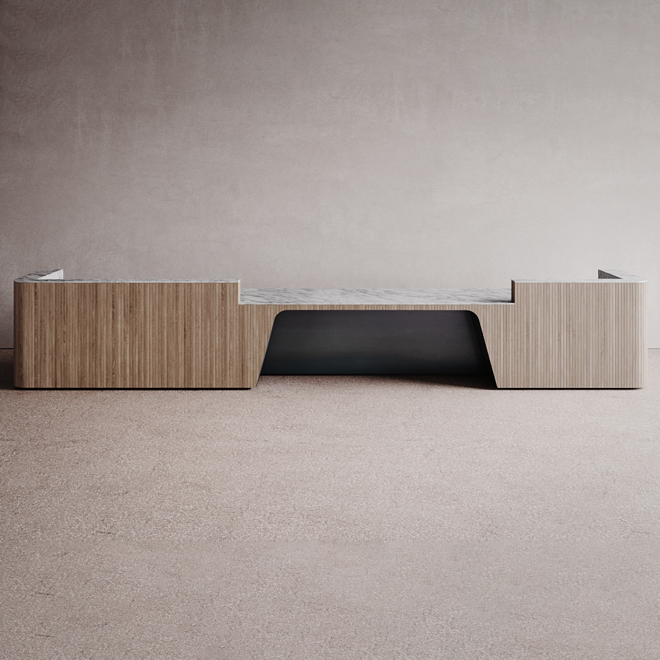 Display product Join Desk in Wood Configuration 6 from manufacturer Isomi
