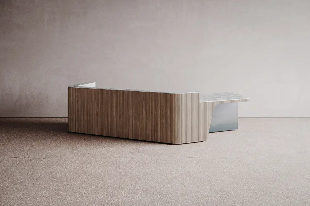 Isomi - Join Desk Wood Configuration 9