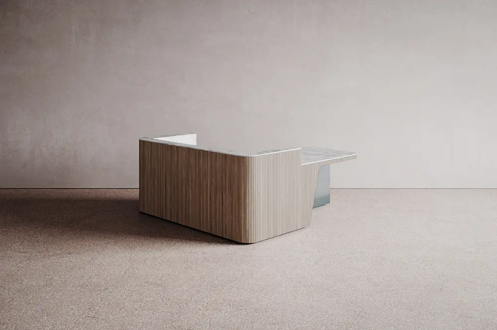 Isomi - Join Desk Wood Configuration 4