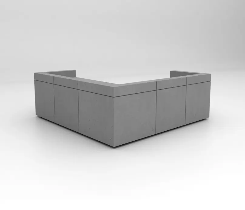 Isomi - Lintel Reception Desk Configuration 8