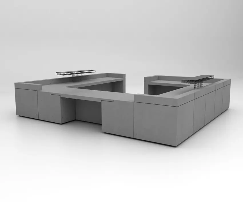 Isomi - Lintel Reception Desk Configuration 9