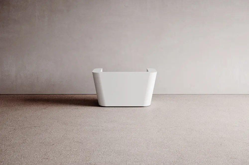 Isomi - Mono Desk Solid Surface Configuration 1