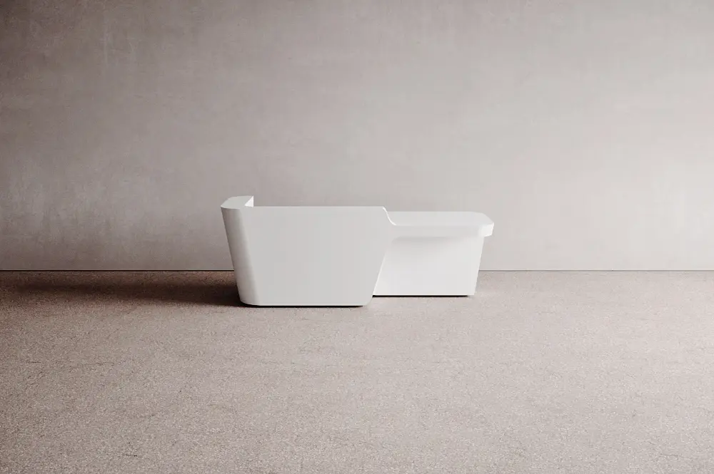 Isomi - Mono Desk Solid Surface Configuration 4