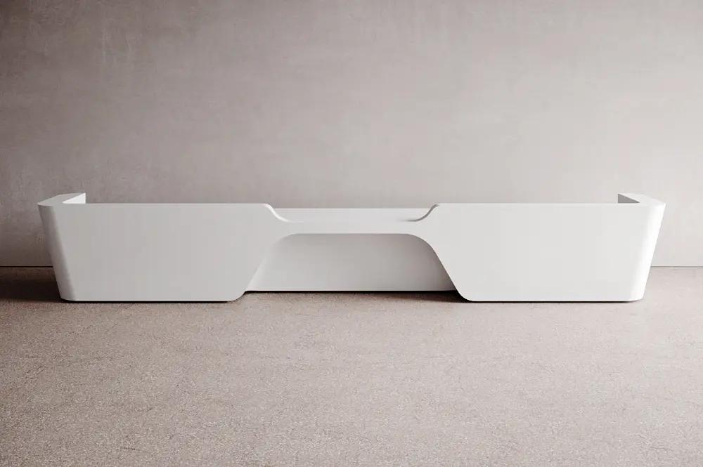 Isomi - Mono Desk Solid Surface Configuration 5