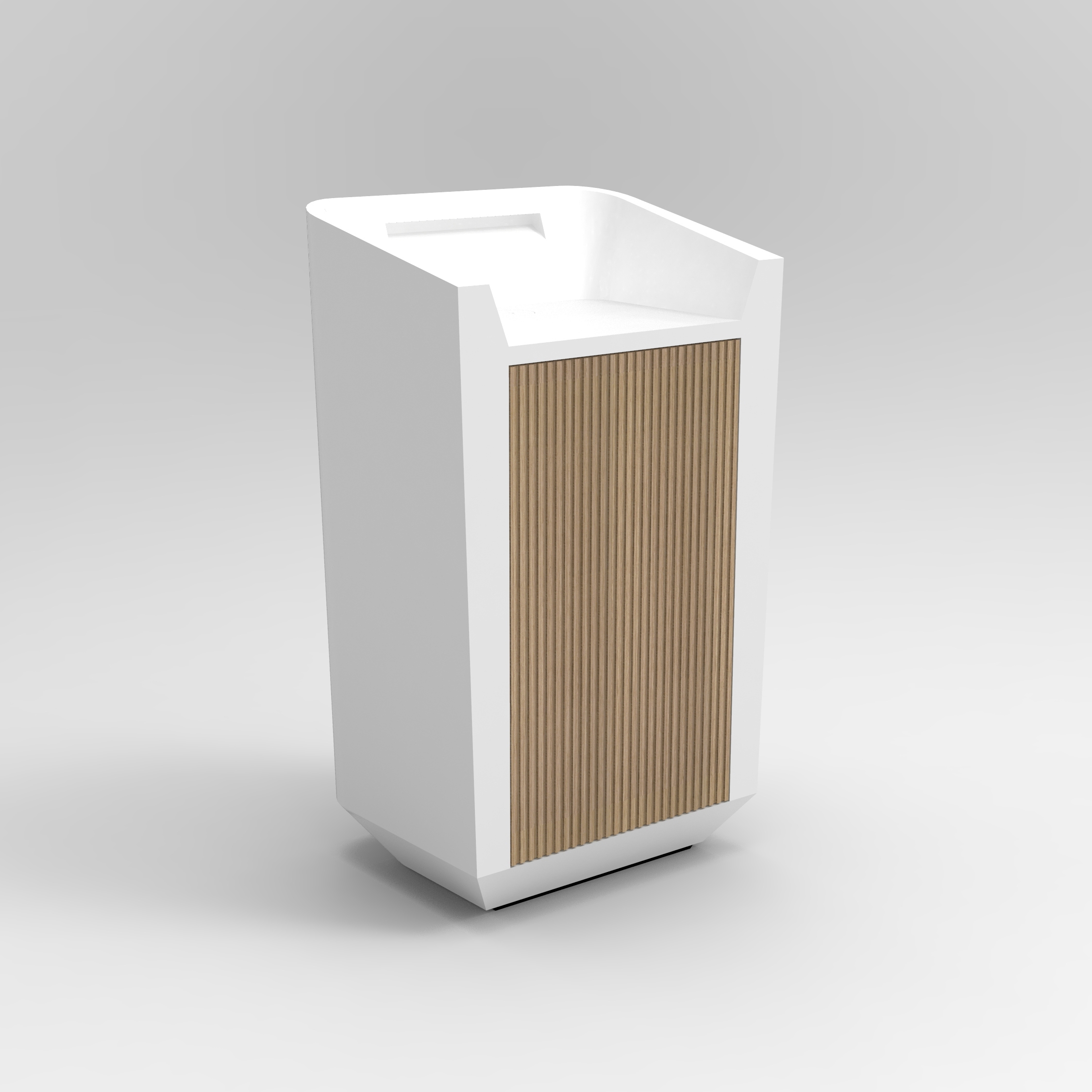 Display product Umi Lectern in Solid Surface from manufacturer Isomi