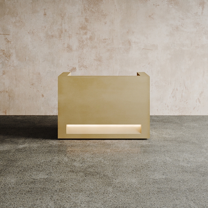 Afficher le produit Blok Desk Brass Configuration 1 du fabricant Isomi