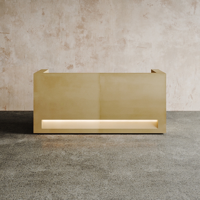 Afficher le produit Blok Desk Brass Configuration 3 du fabricant Isomi