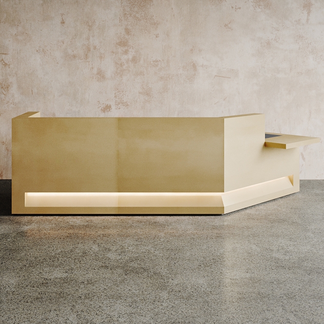 Produkt Blok Desk Brass Configuration 9 des Herstellers Isomi anzeigen