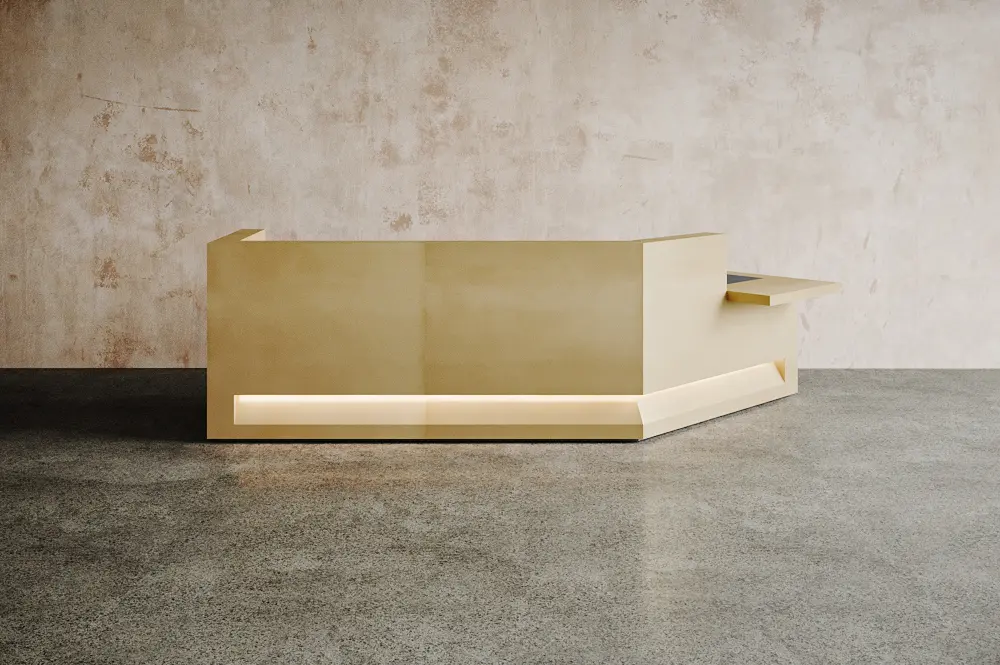 Isomi - Blok Desk Brass Configuration 9