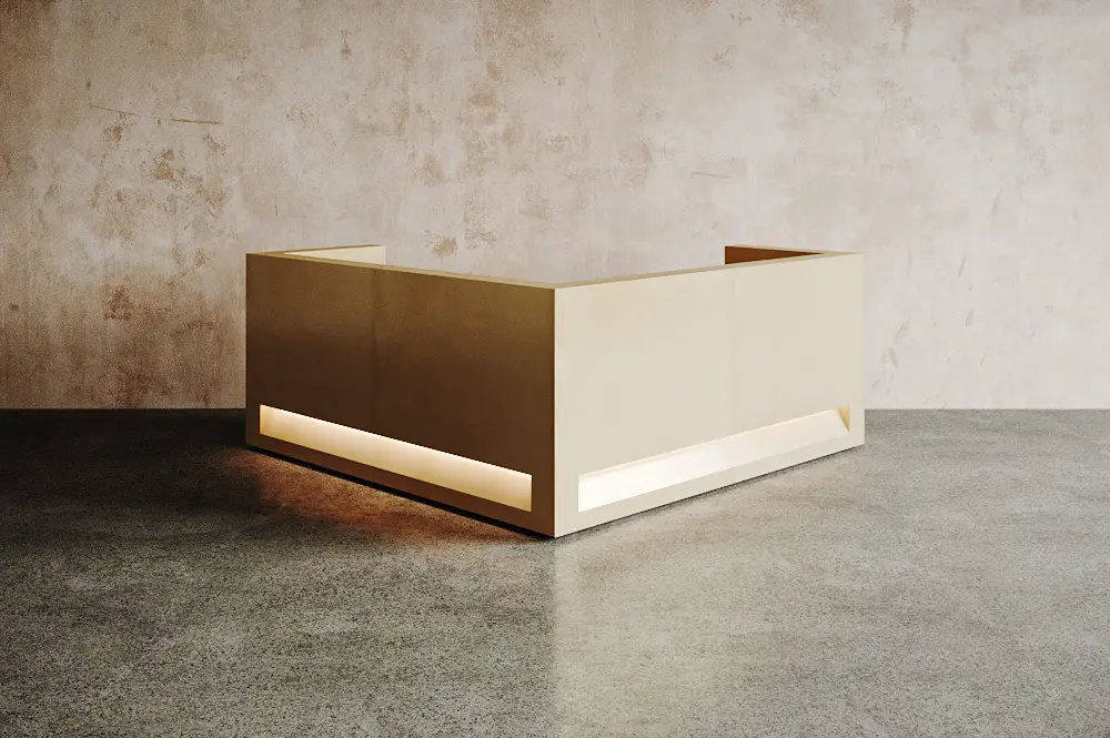 Isomi - Blok Desk Brass Configuration 10