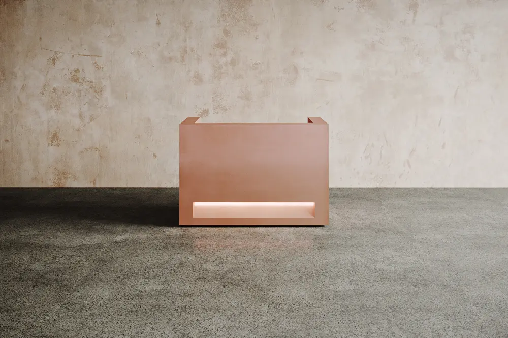 Isomi - Block Desk Copper Configuration 1