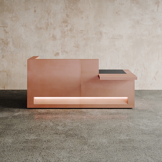 Display product Block Desk Copper Configuration 2 from manufacturer Isomi