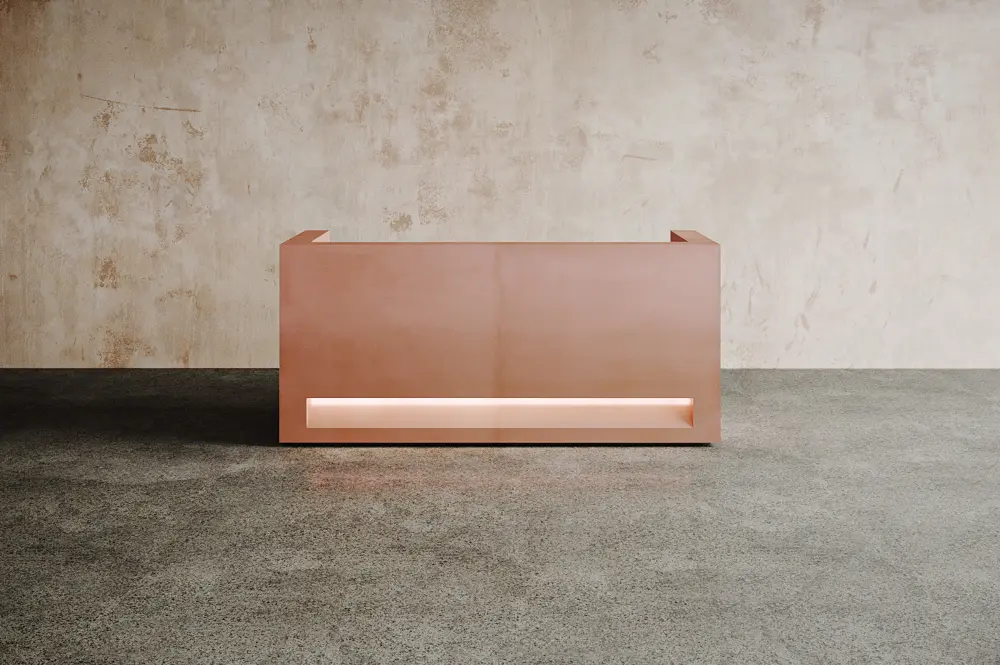 Isomi - Block Desk Copper Configuration 3