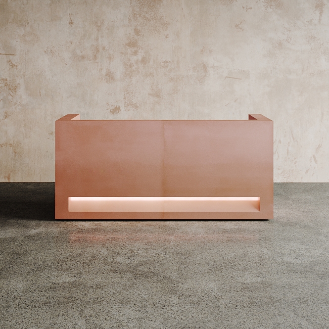 Mostrar el producto Block Desk Copper Configuration 3 del fabricante Isomi