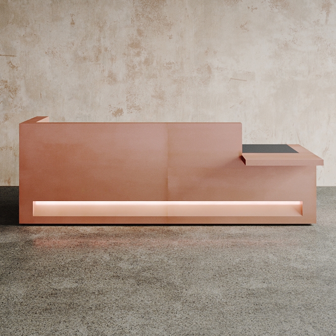 Display product Block Desk Copper Configuration 4 from manufacturer Isomi