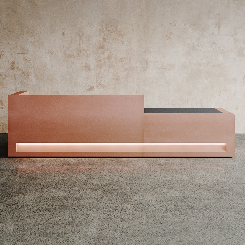 Display product Block Desk Copper Configuration 5 from manufacturer Isomi