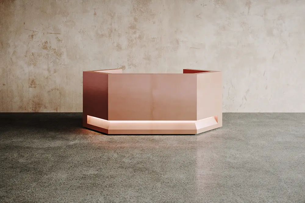 Isomi - Block Desk Copper Configuration 7