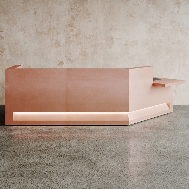 Display product Block Desk Copper Configuration 9 from manufacturer Isomi