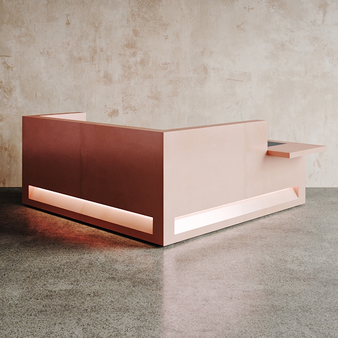 Display product Block Desk Copper Configuration 11 from manufacturer Isomi