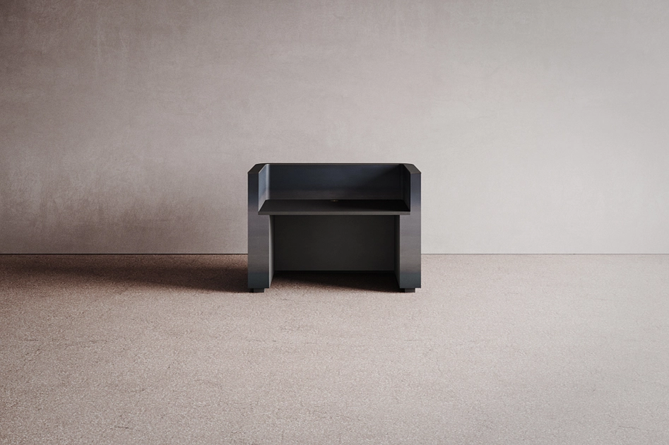 FLO GREETER IN HOT ROLLED STEEL CONFIGURATION 4 - Lecterns from Isomi ...