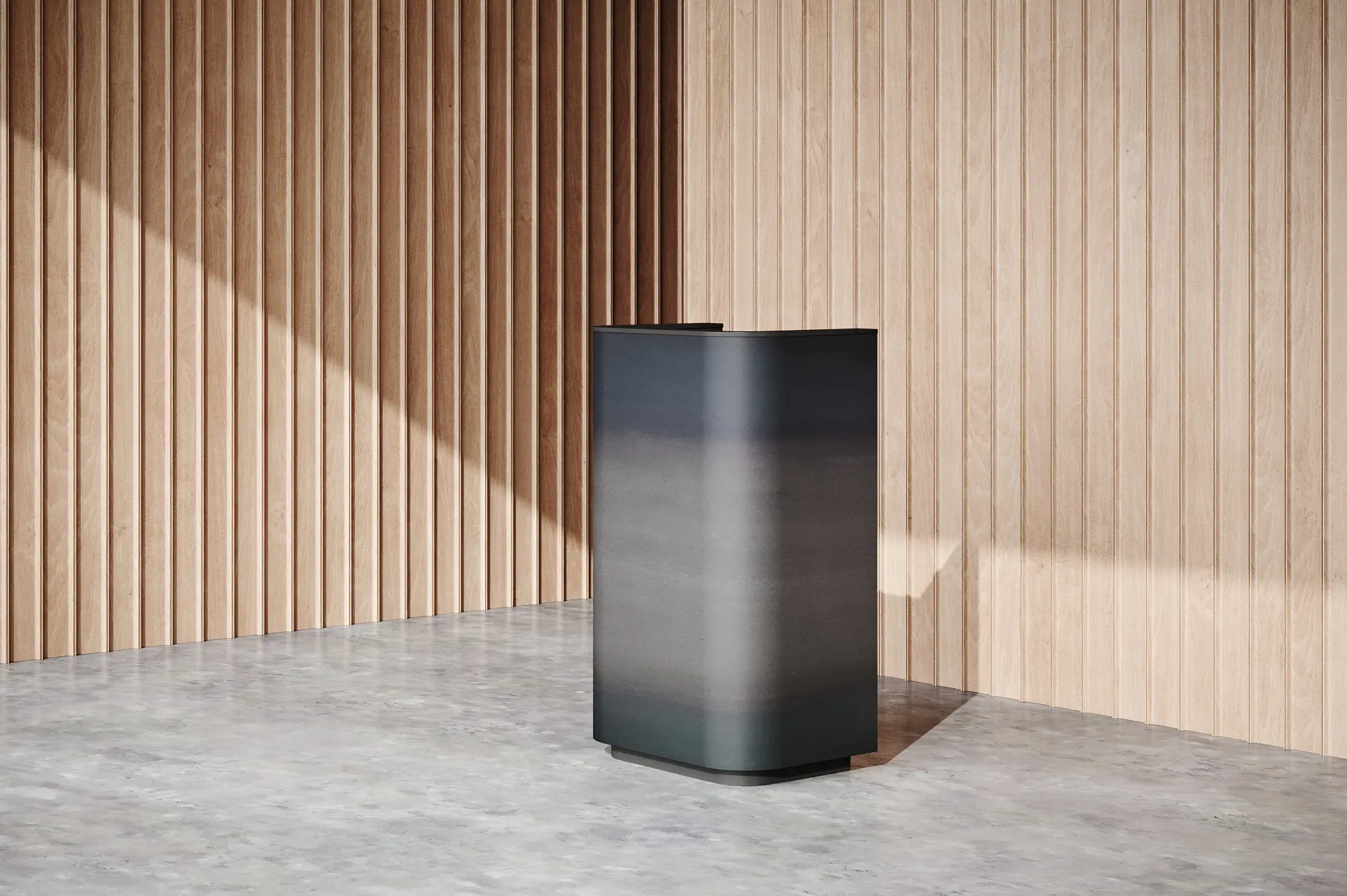 Isomi - Flo Lectern in Hot Rolled Steel