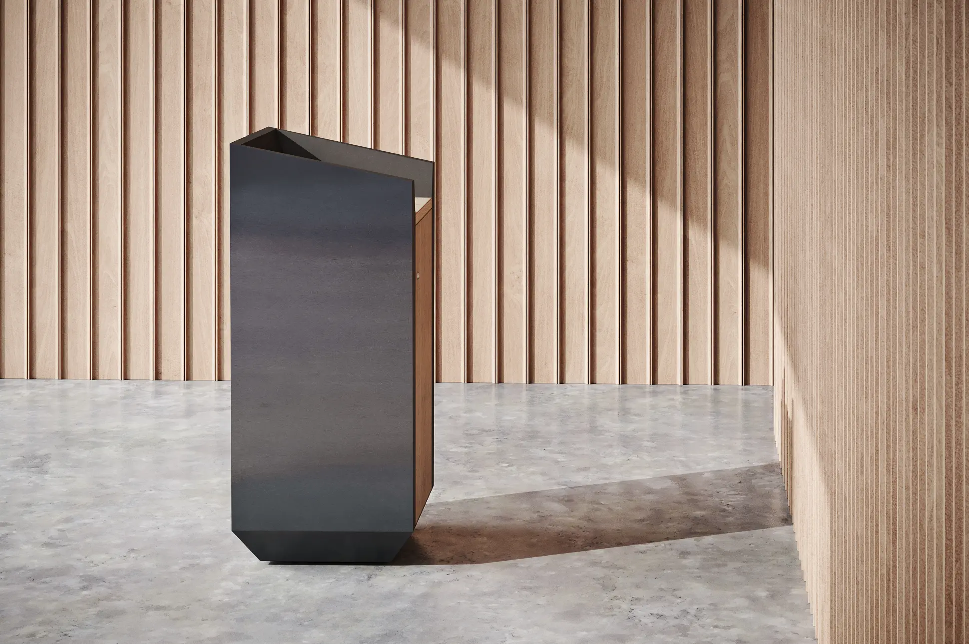 Isomi - Linea Lecturn in Hot Rolled Steel