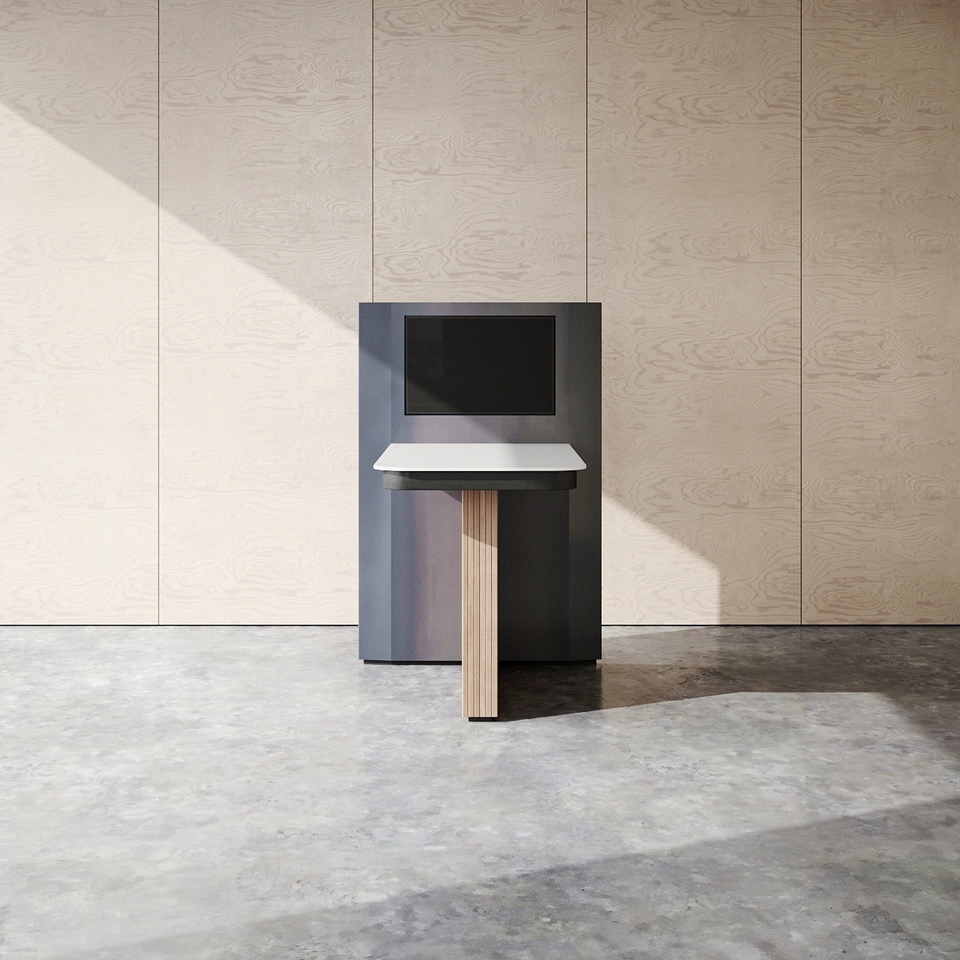 Afficher le produit Platform Table Wall Based Platform with Single Screen du fabricant Isomi