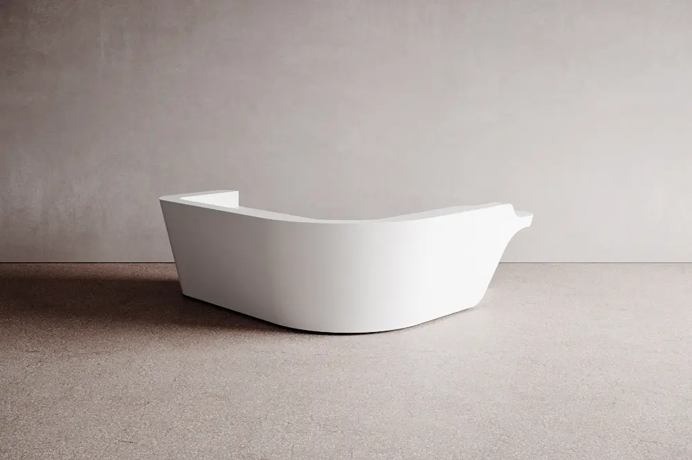 Isomi - Mono Desk Solid Surface Configuration 9