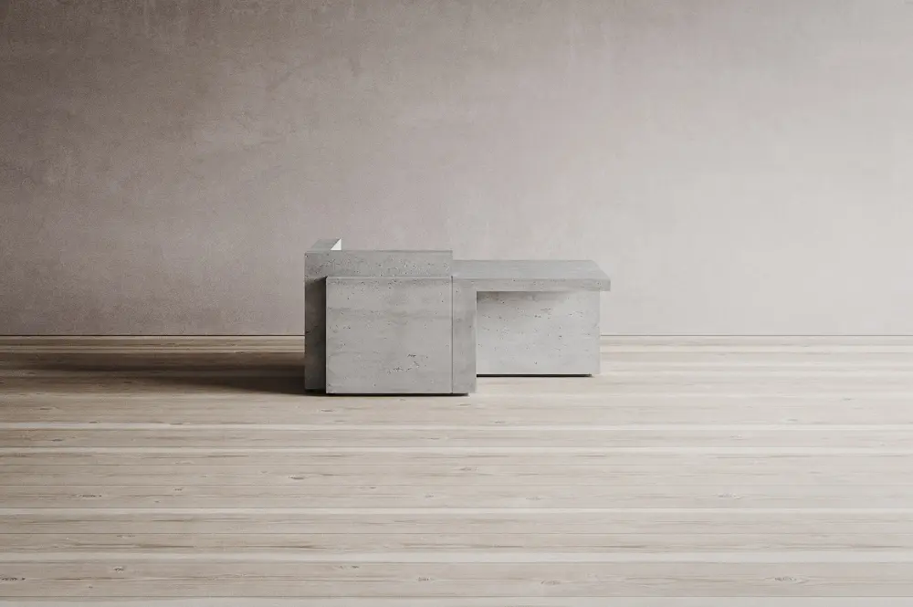 Isomi - Join Desk Stone Configuration 4