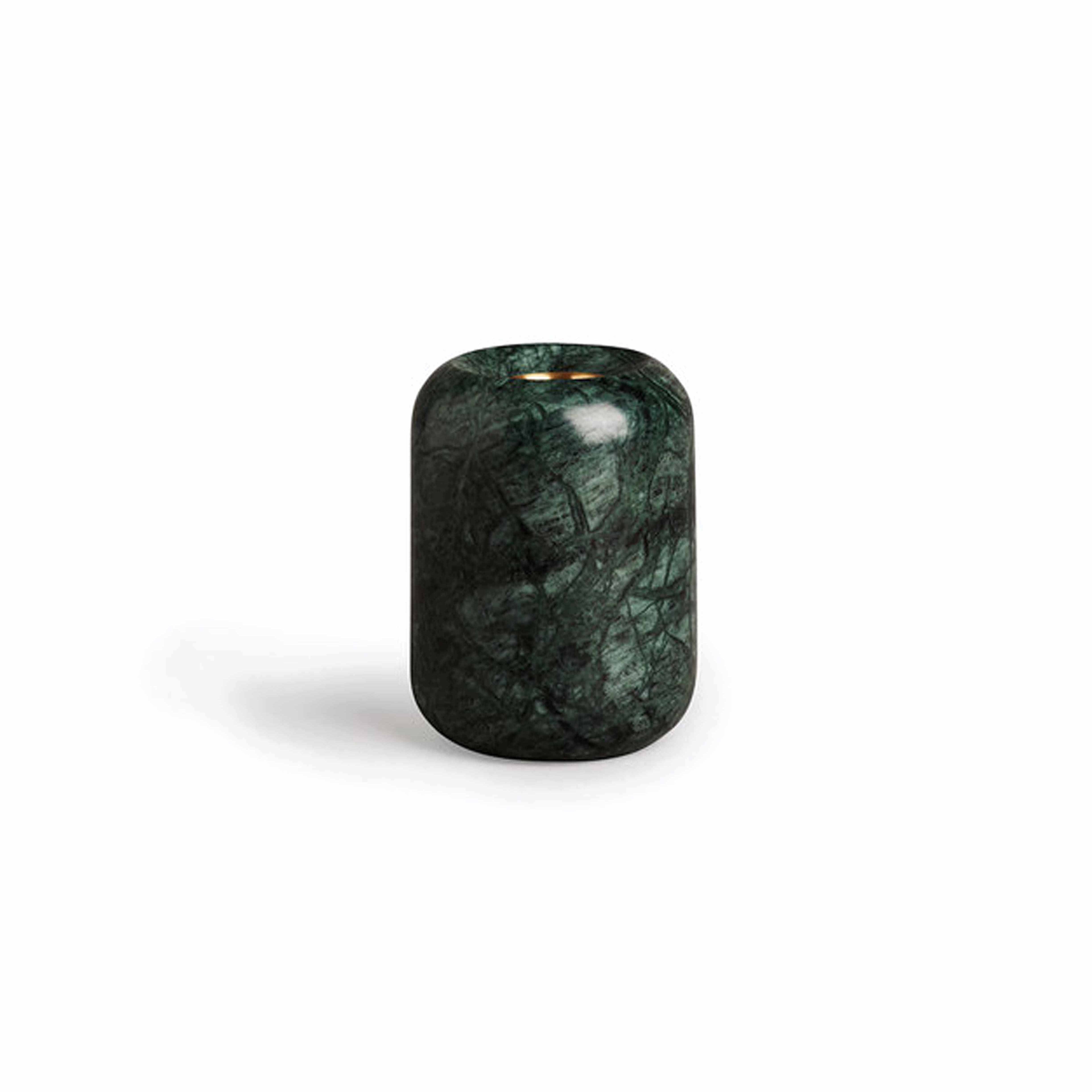 Mostra il prodotto Balance Candle Holder Indian Green Marble | Medium del produttore NEW WORKS